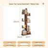 Miflame Solid Wood Tree Bookshelf