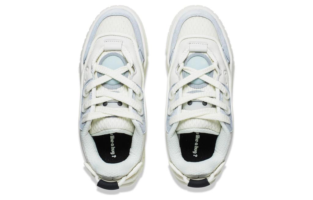 Disney X Li Ning 001 UNBLOCK Slip Resistant Abrasion Resistant Low Top Skateboard Shoes Men's White Blue AGCT091-1