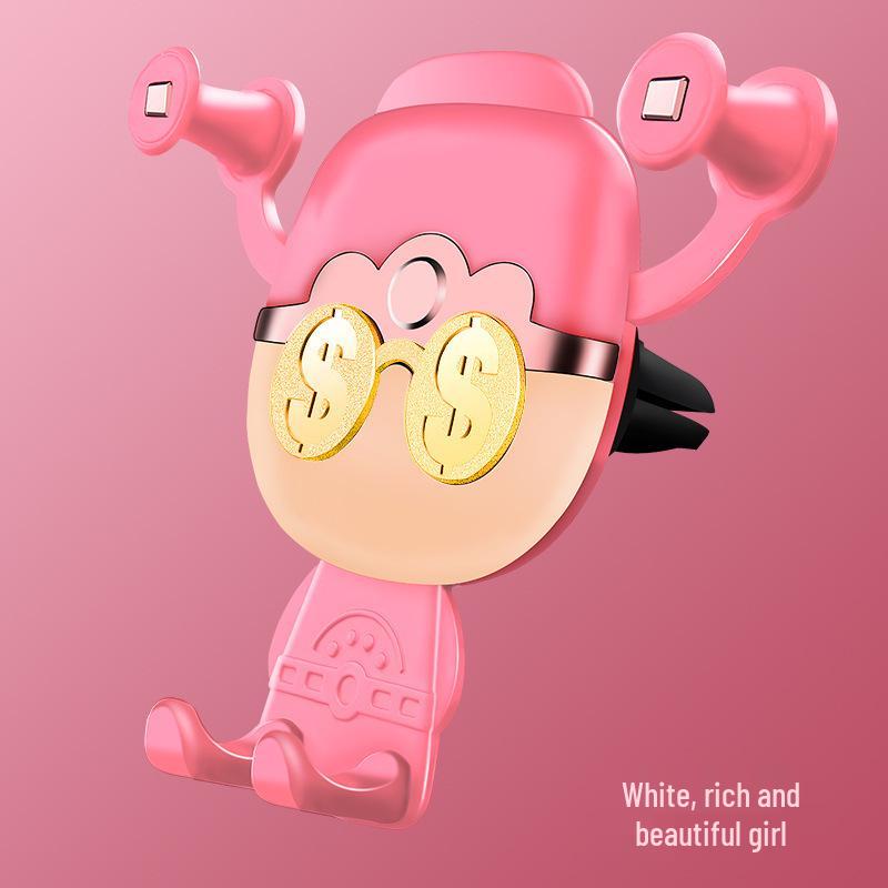 

God of Wealth Car Air Vent Phone Holder & Navigation Support