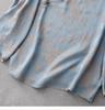 Neues Rayon Chinesisches Jacquard Sommerhemd im Nationalen Stil mit schrägem Knopfleisten