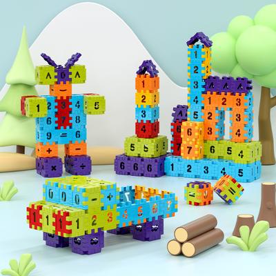3.6 Medium Digital Square Building Block Children'S Assembly Early Education Learning Cognitive Educational Toys