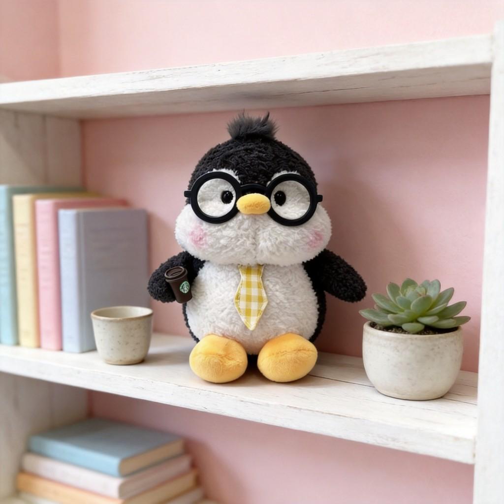 Plush Penguin Toy With Pp Cotton Filling For Kids And Collectors
