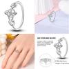 Rings For Women 925 Silver Color Zircon Winding Romantic Ring Finger Beaded Luxury Jewelry Original Engagement Wedding Gift