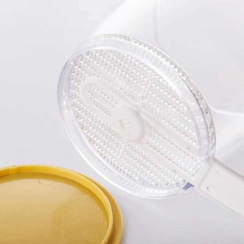 Griff Presse Tasse Form Mehl Sieb Backen Puderzucker Pulver Sieb Sieb Filter mit Deckel Küche Werkzeug Küche Gadget
