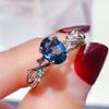 High Quality 925 Sterling Silver Natural Topaz Ring - Customizable Women's Anniversary Jewelry, Factory Direct Low Price
