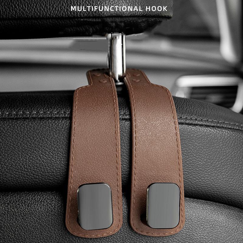 Universal Suede Car Hook Car Seat Hanger Hooks Seat Back Hook Bags Clothes Sundries Hanger Auto Car Accessories