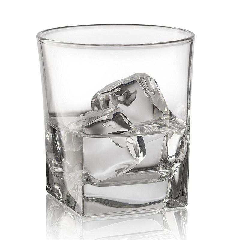 Double Old Fashioned Whiskey Glass 10 oz Heavy Base Rocks Barware Glasses for Scotch, Bourbon and Cocktail Drinks