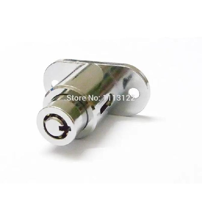 Plunger Tubular Furniture Lock 7 Pins Push Furniture Drawer Lock Push Drawer Lock with Tubular Keys  1 PC Key Aliked