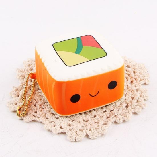 Squishy Cute Sushi Shape Phone Straps Stress Relief Slow Rising Squeeze Toys