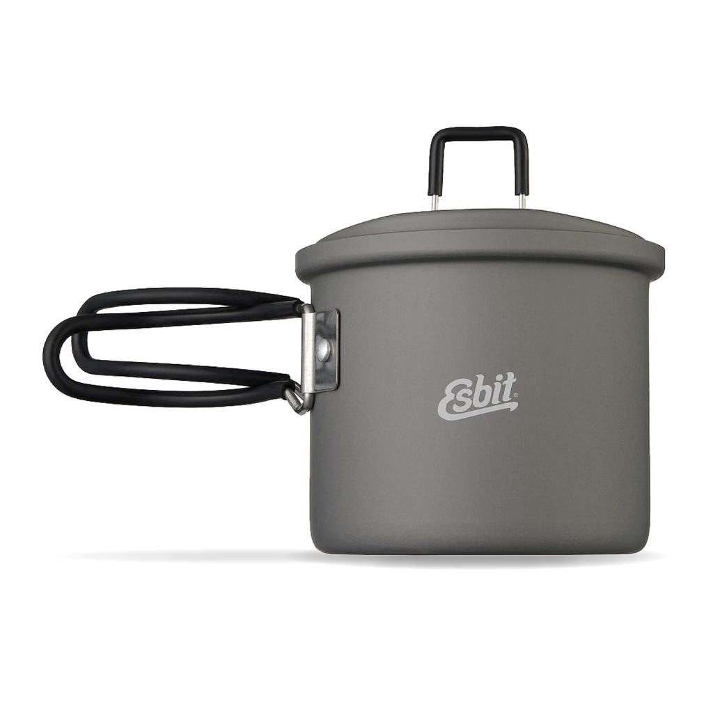 Esbit Camping/Outdoor Pot/Cooker, Aluminum Pot, 625ml, ESPT625HA0, Gray