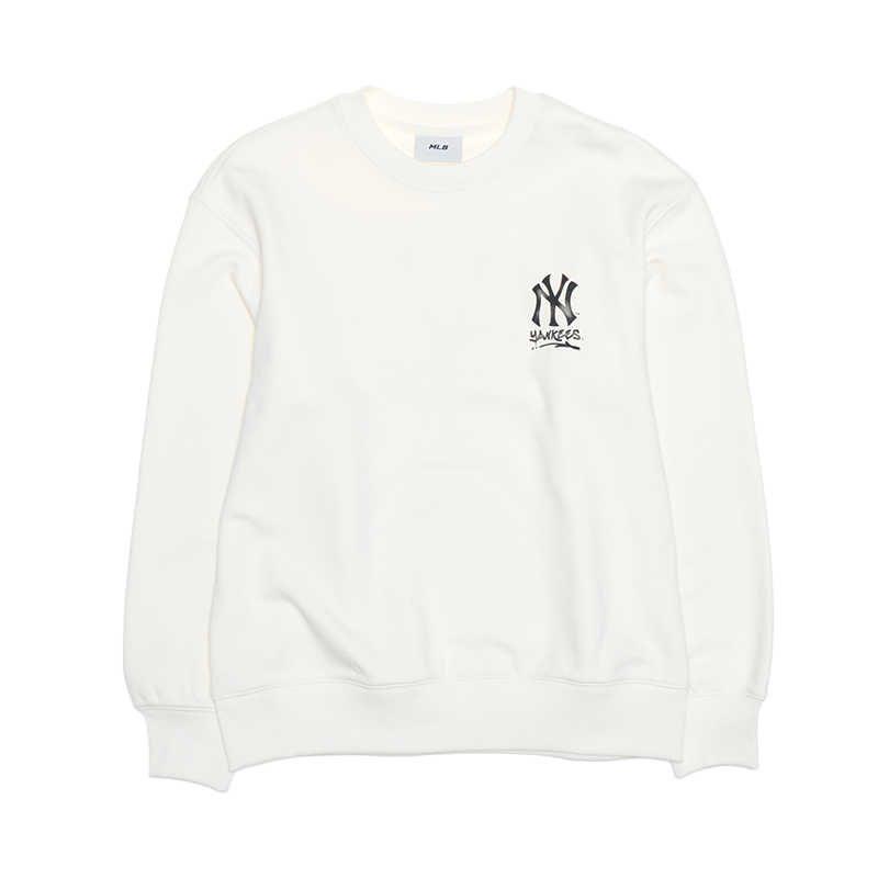 MLB New York Yankees Sweatshirt Unisex Creme 3AMTB0551-50CRS