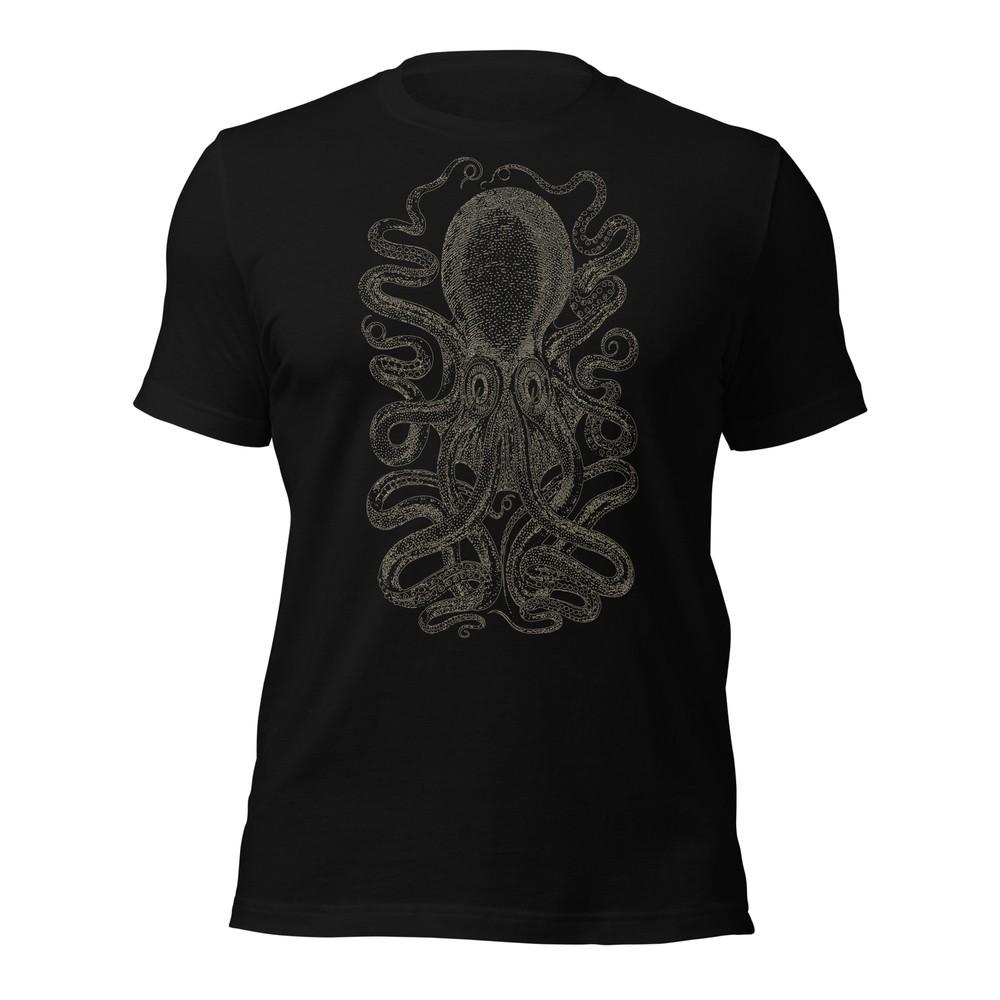 THE KRAKEN T-Shirt Legendary Giant Octopus North Sea Monster Cephalopod XS-5XL Unisex T-Shirt XL