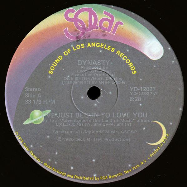 

12inch Record DYNASTY - I ve Just Begun To Love You YD12027 Solar 1980 US Soul/Funk Used