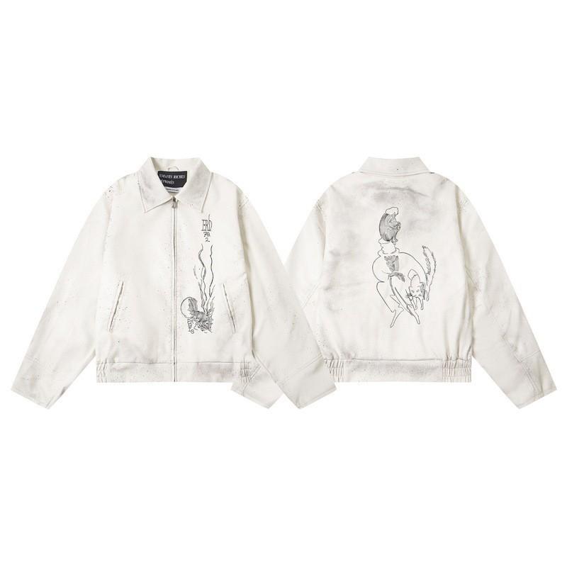 Unisex Oversized Patchwork Hoodless Bomber Jacket Cotton-Lined Casual Streetwear Outerwear Fall