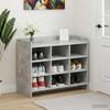 Shoe Cabinet Concrete Grey 85 x 39.5 x 70 cm Engineered Wood