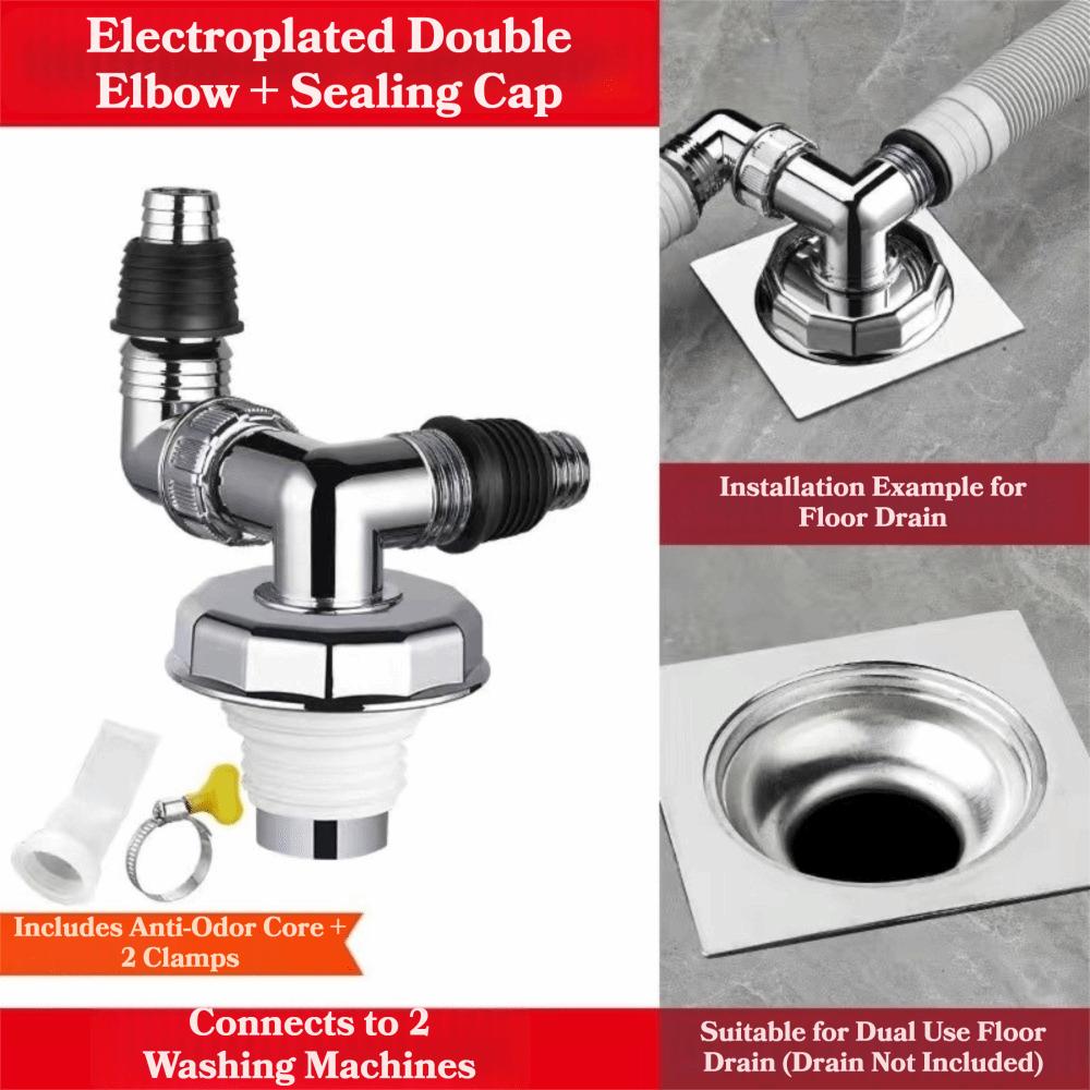 Three-Way Drain Connector Adapter 2-In-1 Universal Drain Adapter Home Laundry Use