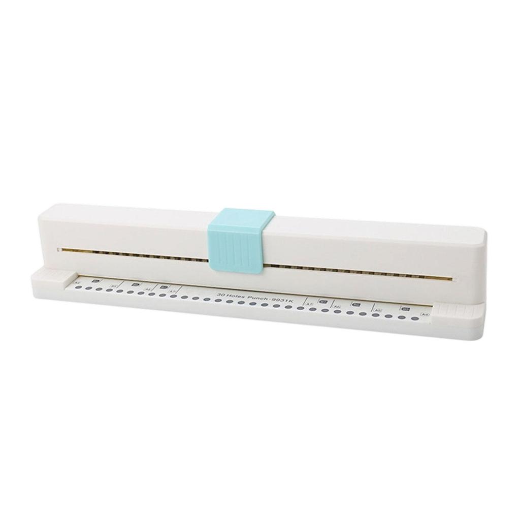 30 Hole Puncher 3 Sheets Capacity Non Slip Base Easy to Use A4 Paper Hand Pushed for DIY