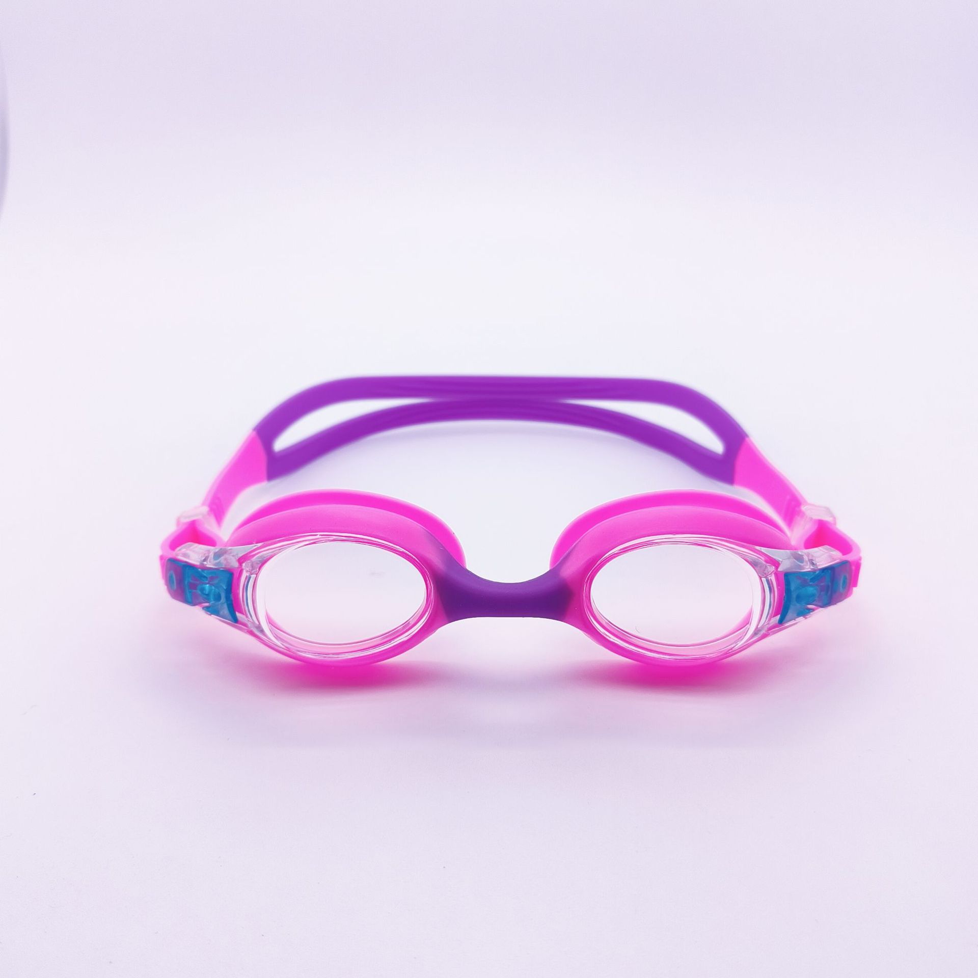 

Silicone children s swimming goggles, high-definition, waterproof, anti-fog, comfortable, suitable for both boys and girls Pink Purple