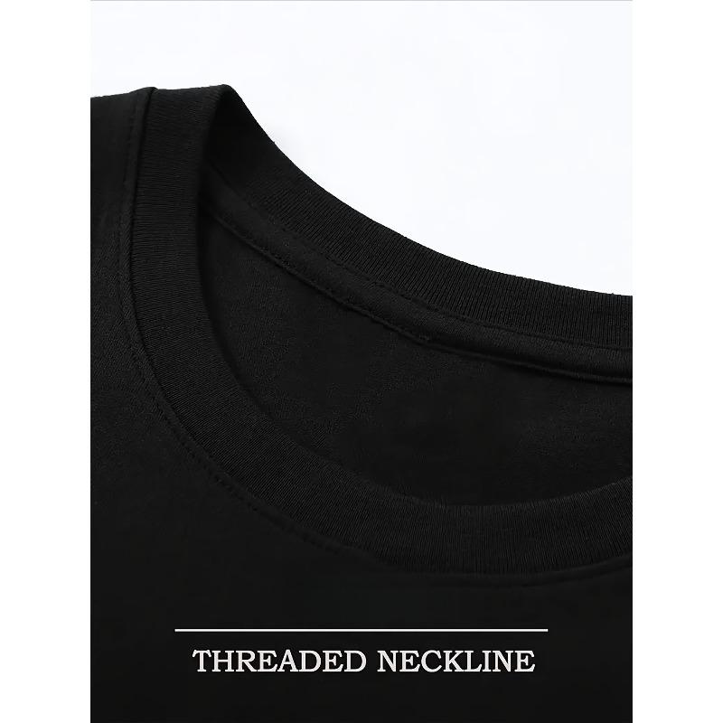 European sizes Rose Printing Men'S Crew Neck Short Sleeve T-shirt, Casual Summer T-Shirt For Daily Wear And Vacation Resorts