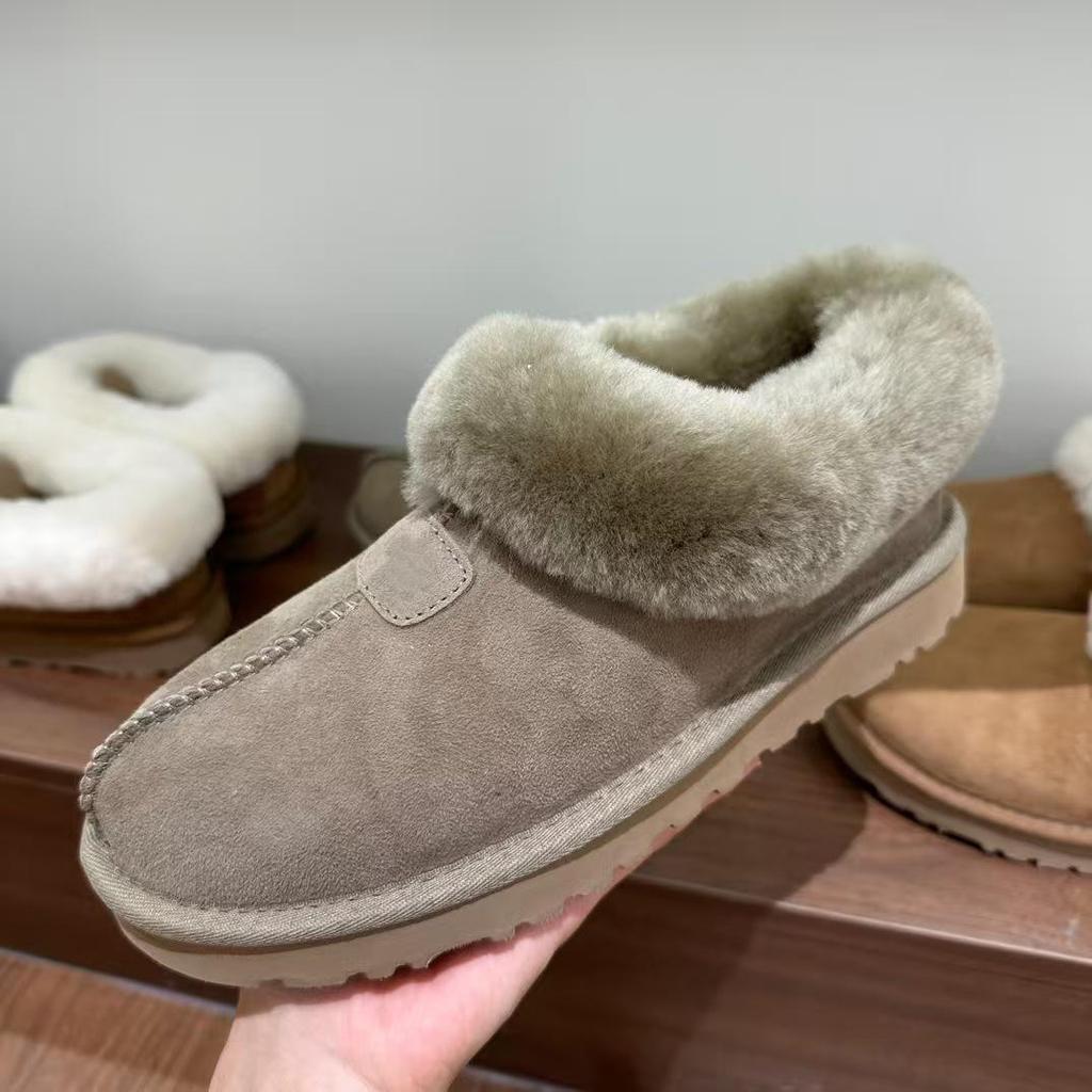 Women's Winter Tazz Suede Snow Boots with Extra Thick Sole and Round Toe, Plus Velvet, Cotton, Sheepskin Wool Lining