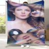 Latin Pop Queen Shakira Waka Waka Flannel Blanket,Cozy Warm Throw Blanket for Bed,Sofa,Living Room,Picnic,Camping,Home Décor