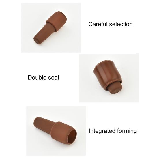 Silicone Wine Bottle Stoppers Reusable Wine Seal Stopper Champagne Beer Wine Cork Wine Accessories for Preserving Flavor