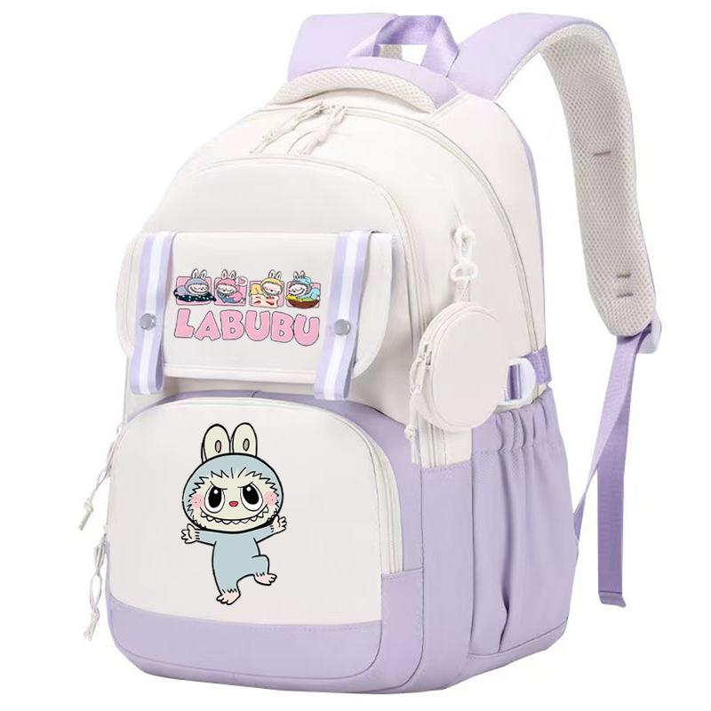 Cute Printed Backpack Teenager Student Girl Boy Knapsack Large Capacity Waterproof Casual Bag Coin Purse Women Laptop Bag Mochila