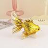 Goldfish Shape Gift Box Elegant Handmade Statue Decorative Ornament for Rings Earrings and Other Delicate Accessories
