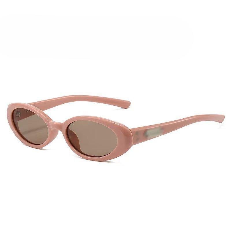Men Women Retro Small Oval Sunglasses,Narrow Edge Design Frame Dustproof and Windproof Multiple Eyeglass Frame Lens Colors To Choose From