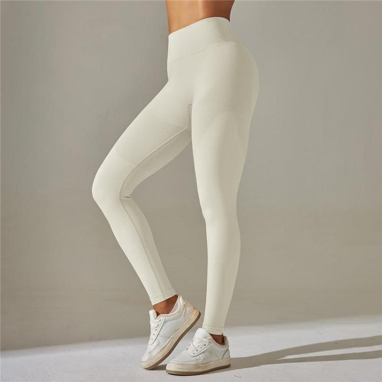 Women's Leggings - High Waist Push Up Seamless Yoga Leggings Women Solid Color Quick Dry Sport Fitness Pants