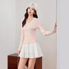 IEF French Sweet Slim-Fit Knitted Top