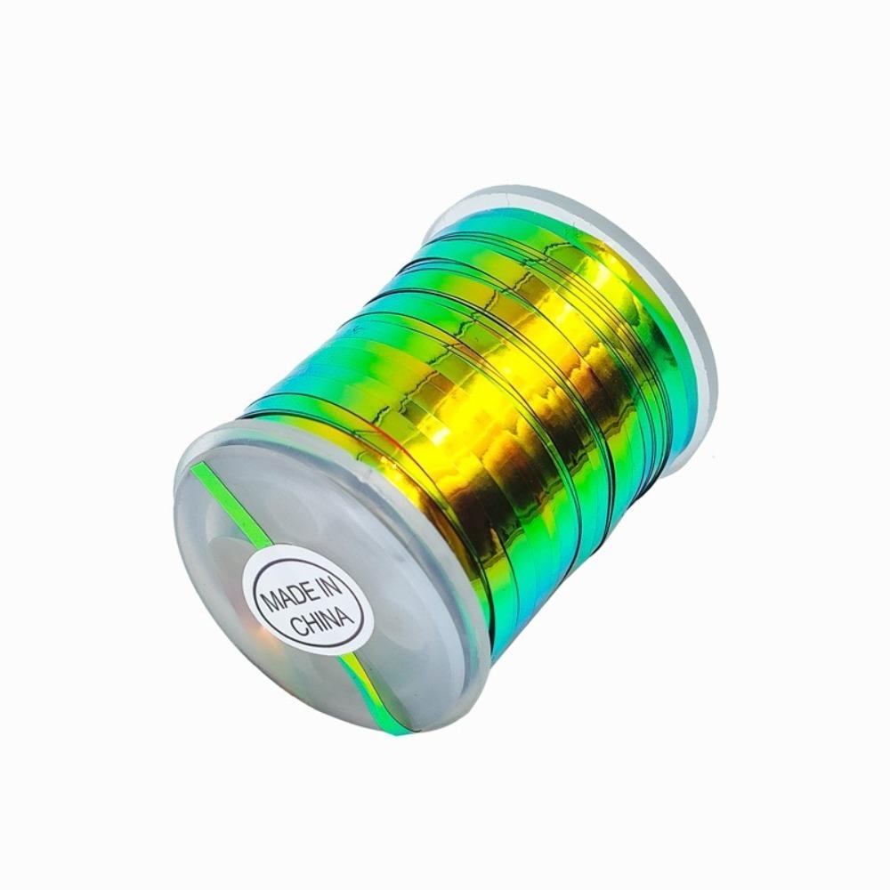 Fly Tying Materials Holographic Tinsel Bright Filaments Two Tones Lure Making Material Tinsel Flash Fishing Tackle High Quality