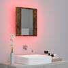 VidaXL LED Bathroom Mirror Cabinet Smoked Oak 40x12x45 Cm, Bathroom Mirror Cabinet, Mirror of 822833