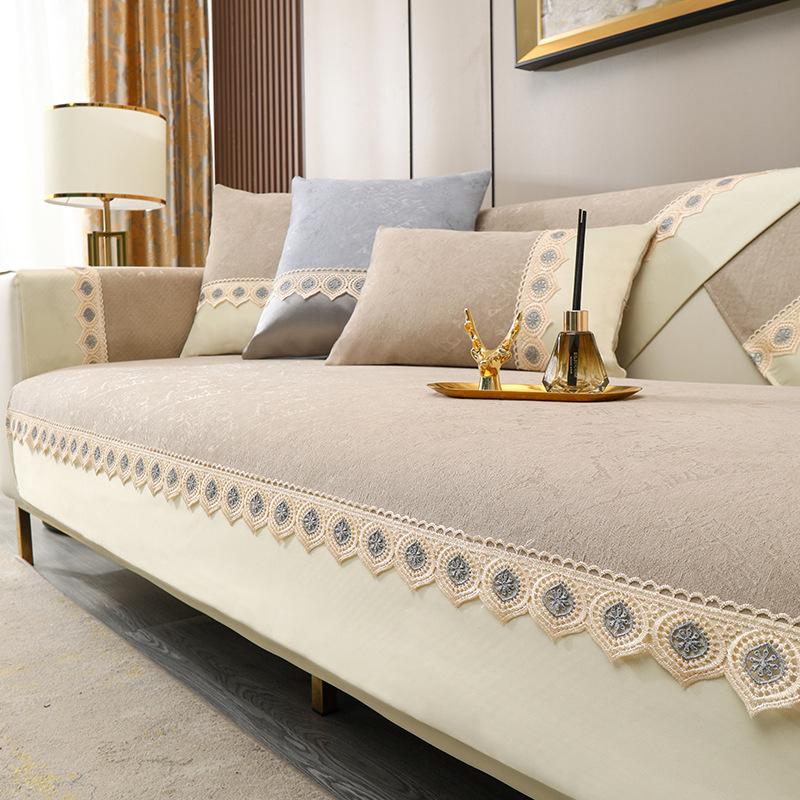 Chinese Anti-Slip Sofa Cushion Four Seasons Universal High-Grade Sofa Cover Cloth Affordable Luxury Style Sofa Cover All Wrapped Cover Cover