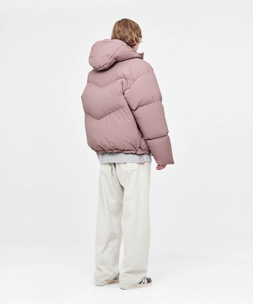 Afterpray Shell Hoodie Puffer Down Jacket Champagne Pink