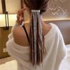 Faylisvow Shine Full Rhinestone Hairpins for Women Bijoux Long Tassel Crystal Hair Accessories Wedding Banquet Jewelry