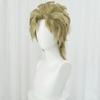 Dio Brando Cosplay Jojo Bizarre Adventure Cosplay Vysokokvalitná zelená zlatohnedá parochňa Žiaruvzdorné syntetické parochne + Sieťka na parochňu