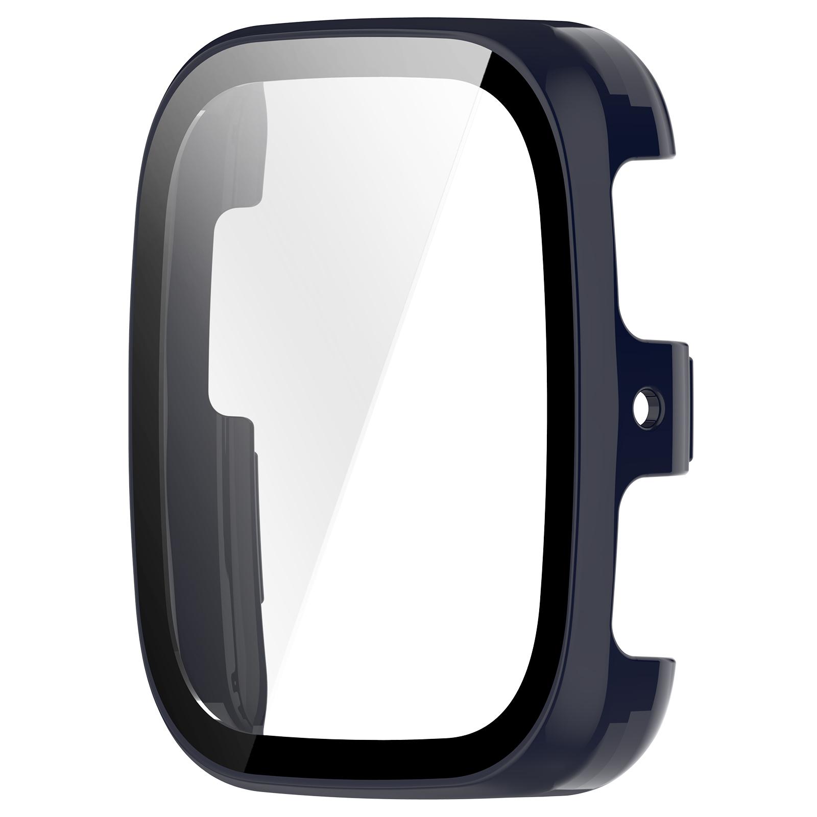 

Повний захисний скляний чохол для смарт-годинника Huami Amazfit Active 2 Square Захисні чохли для екрана Кришка-панель і плівка із загартованого скла синій колір