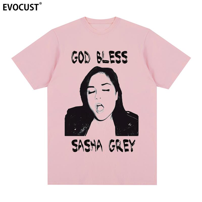 

Sasha Grey God Bless футболка Ретро Графіка Каваї Бавовна Чоловіча футболка Нова ТІШКА ФУТБОЛКА Жіночі топи S