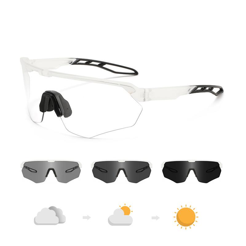 Wow Customized Cycling Glasses With Color Changing Light European American Outdoor Sports Protective Running Marathon Goggles