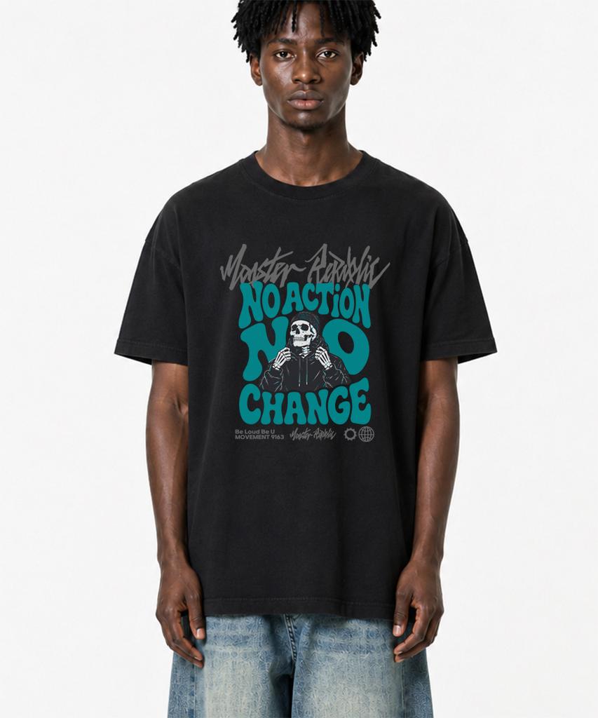 MONSTER REPUBLIC No Change Mint T-Shirt Black_9163