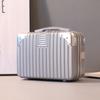 Small Suitcase, Mini Makeup Case 14-Inch Compact Case Souvenir Carry-On Storage Lockable Carry-On Cosmetic Bag