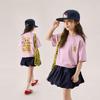 LUSON Girls' Loose-Fit Short Sleeve Summer T-Shirt