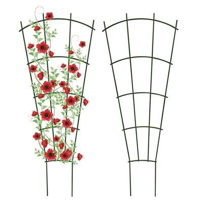 2 pezzi strutture per arrampicata su piante facili da installare riutilizzate robuste antiruggine fissaggio minimalista griglia metallica design vegetale