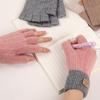 Anti-Freeze Knitted Fingerless Gloves Warm Half Finger Gloves New Touchscreen Mittens  Women Men