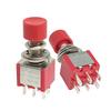 Mini Momentary Push Button Switches PS102 3Pin 6Pin Atomatic Reset 2A250VAC 5A120VAC For Electronics Appliances
