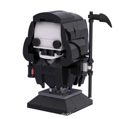MOC Small Particle Building Block Set Square Head Boy Big Head Boy Cartoon Death Toy Ornaments