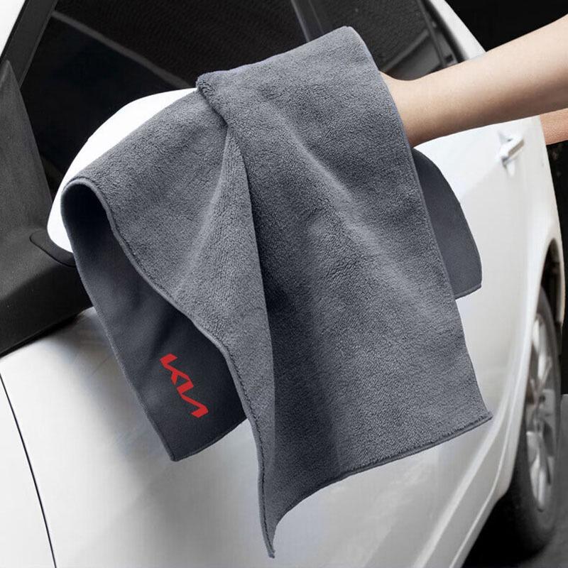 Car Wash Towel Microfiber Cleaning Rag Cloth Car Goods For Kia Rio 3 K2 Ceed Cerato K3 Sportage 4 Picanto K5 Optima Sorento Forte Stinger