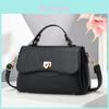 Elegant Korean Style Small Square Bag For Women With Soft Pu Material And Unique Lock Design