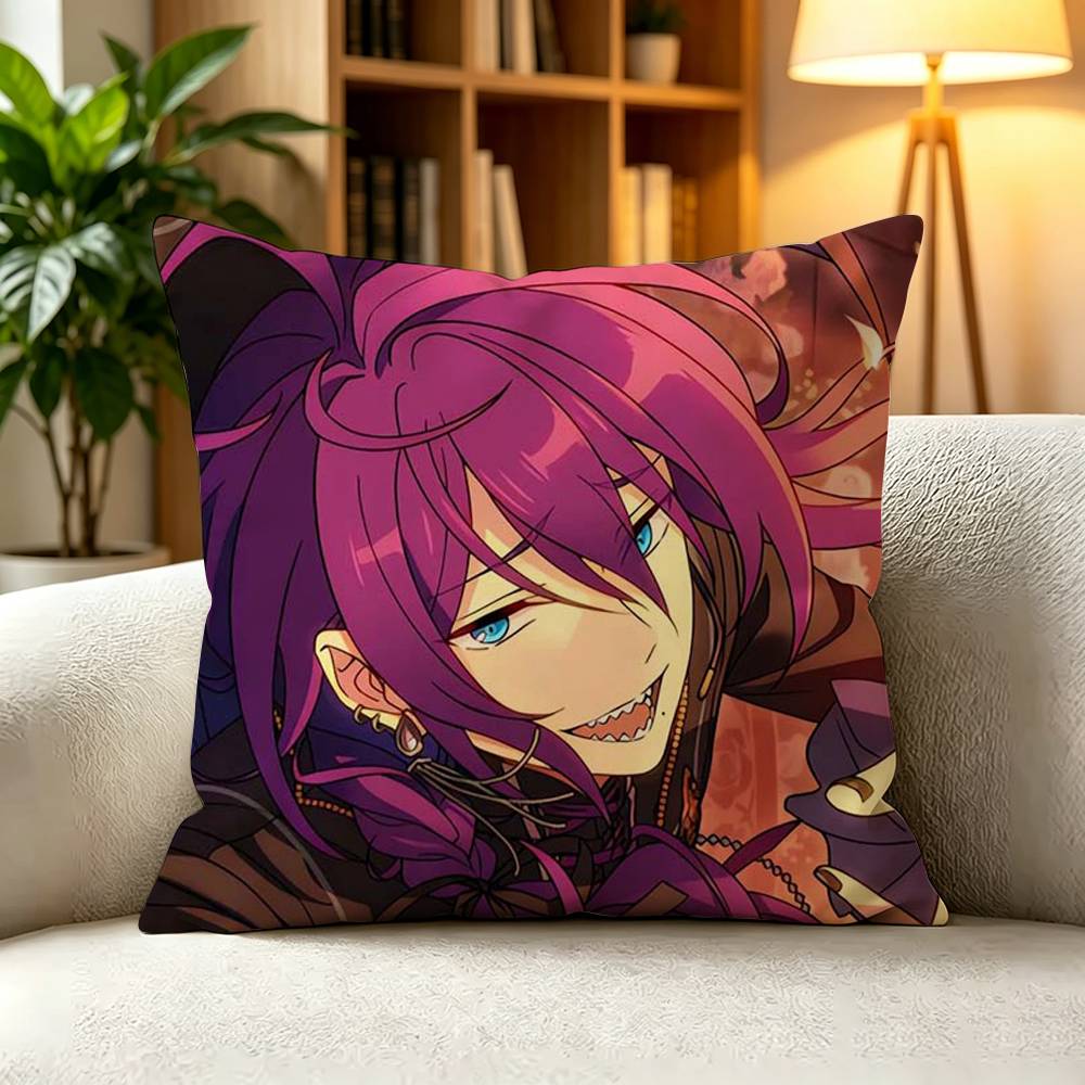 EEnsemble Stars Mayoi Ayase Square DoubleSided Printed Pillow Case Bedroom Bedside Pillow Sofa Cushion Cover